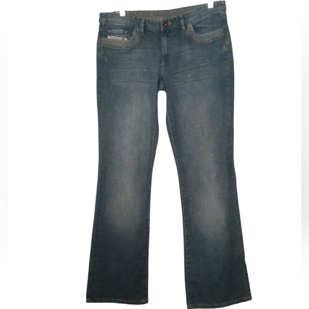 Diesel Light Wash Cotton 5 Pocket Straight Leg Denim Jeans Size 29